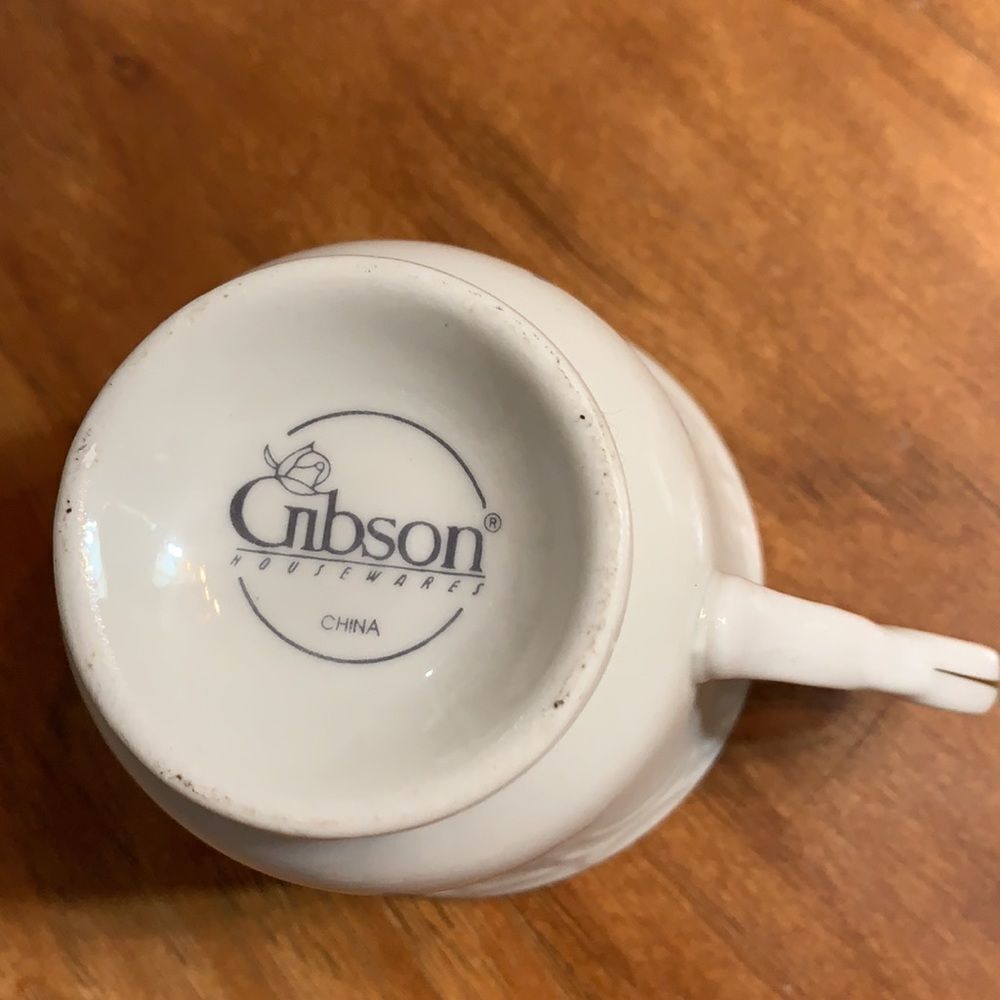 Gibson China Vintage Blue Rose Place Setting Gold Trimmed 5 Pieces Included - Picture 15 of 15
